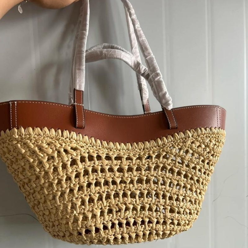 Crochet Bag Raffia - Bolso de playa tejido hueco de