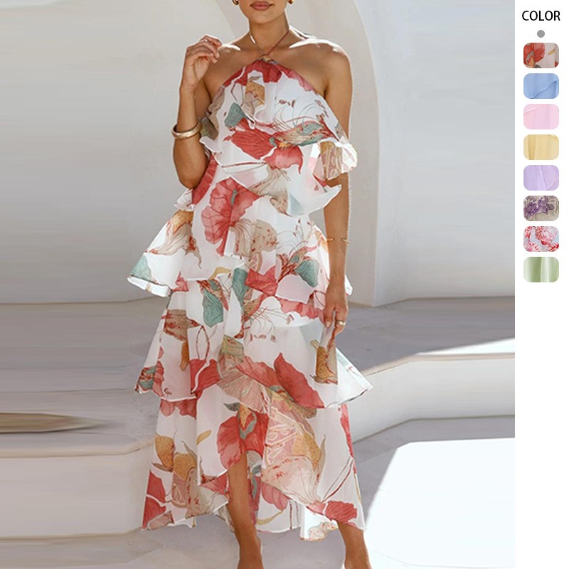 Elegante Vestido Maxi de Fiest - Maxi Dress Halter reseña y precio
