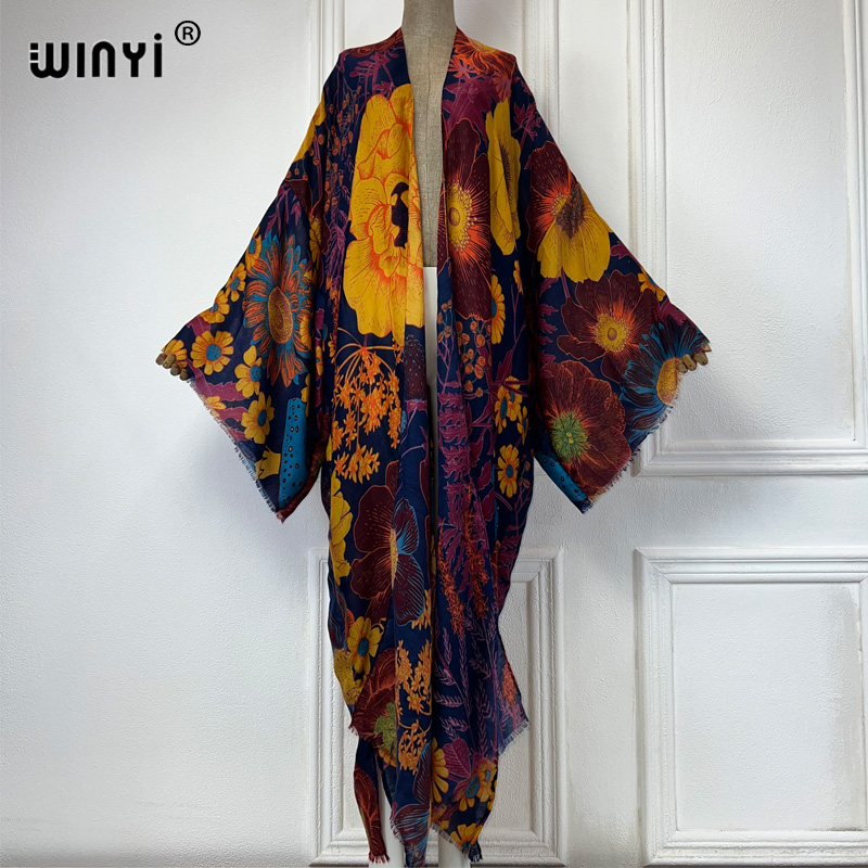WINYI África Moda Verano Kimon - Cover Up Kaftan reseña y precio